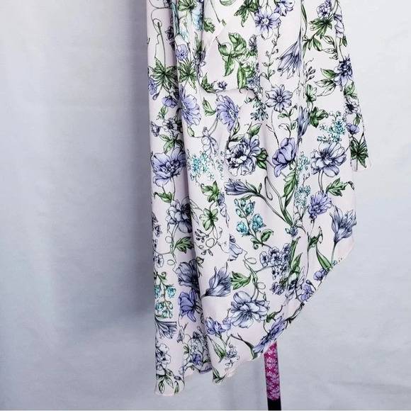 I Love JOAH Kimono Swimsuit Coverup Sheer Pink Floral - Picture 10 of 12